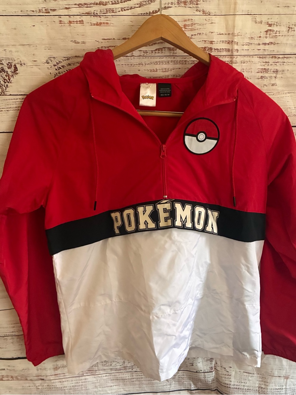 Pokemon Windbreaker Jacket Size Medium